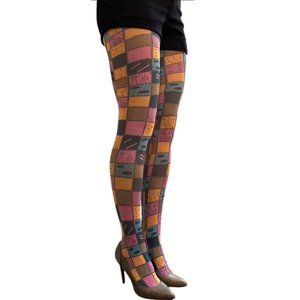 Patch Patterned tights For Women